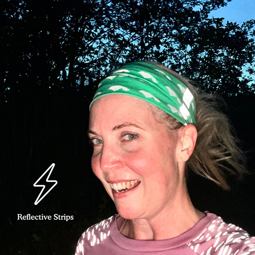 Multifunctional Running Headband & Tube Scarf – UPF 50+ UV Protection & Reflective Safety Strips